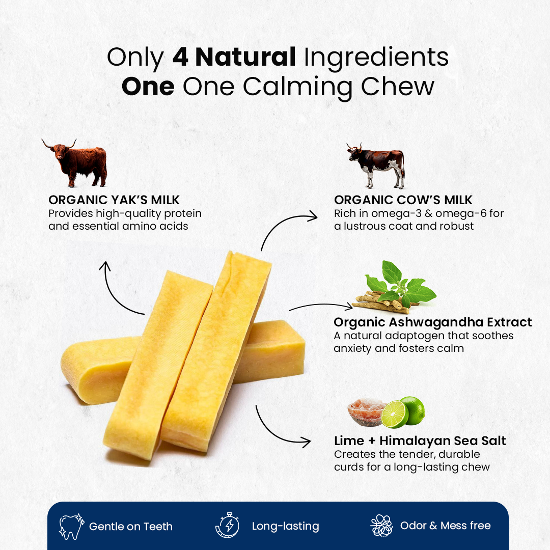 Calming Ashwagandha Yak Cheese Chews