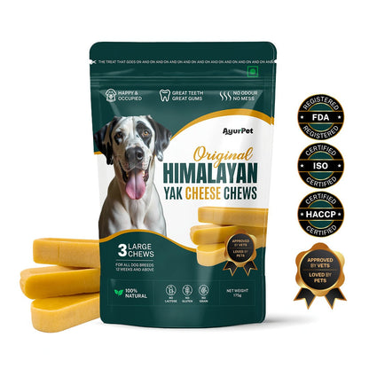 Original Himalayan Yak Cheese Chews | 6-Hour Long Lasting Dental Chew